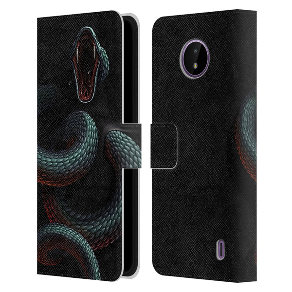 Christos Karapanos Horror 2 Serpent Within Leather Book Wallet Case Cover For Nokia C10 / C20