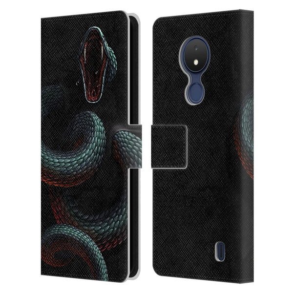 Christos Karapanos Horror 2 Serpent Within Leather Book Wallet Case Cover For Nokia C21