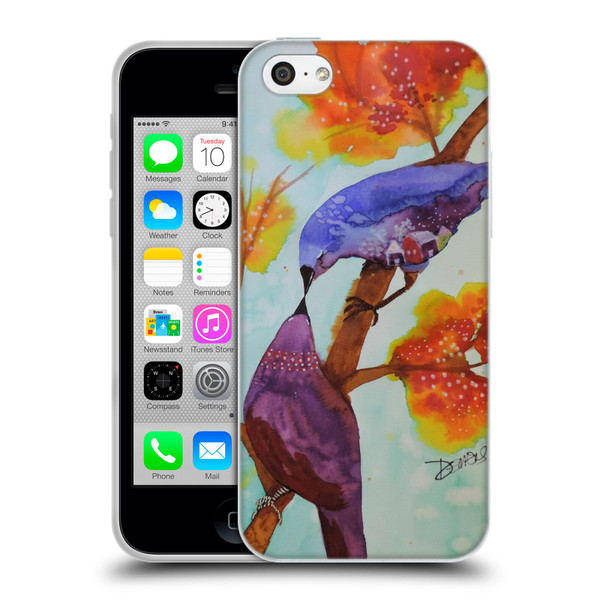 Sylvie Demers Birds 3 Kissing Soft Gel Case for Apple iPhone 5c