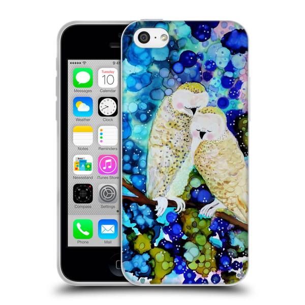 Sylvie Demers Birds 3 Owls Soft Gel Case for Apple iPhone 5c