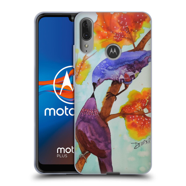 Sylvie Demers Birds 3 Kissing Soft Gel Case for Motorola Moto E6 Plus