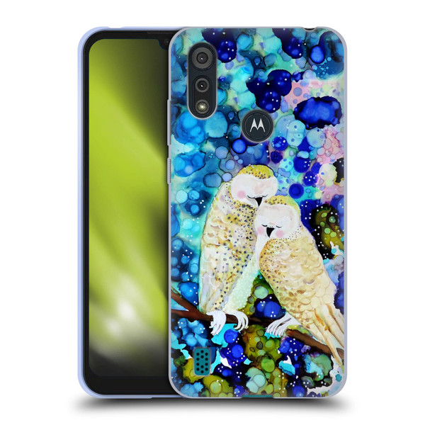 Sylvie Demers Birds 3 Owls Soft Gel Case for Motorola Moto E6s (2020)