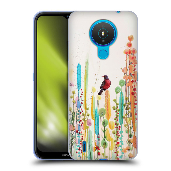 Sylvie Demers Birds 3 Scarlet Soft Gel Case for Nokia 1.4