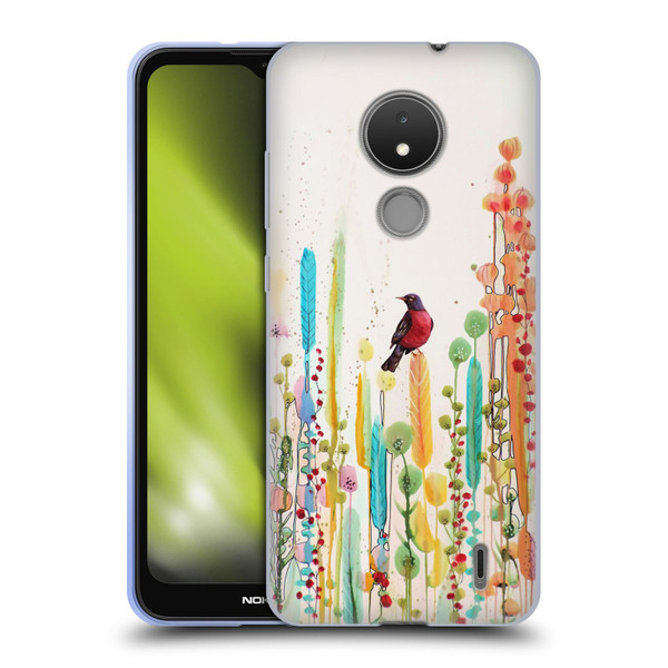 Sylvie Demers Birds 3 Scarlet Soft Gel Case for Nokia C21