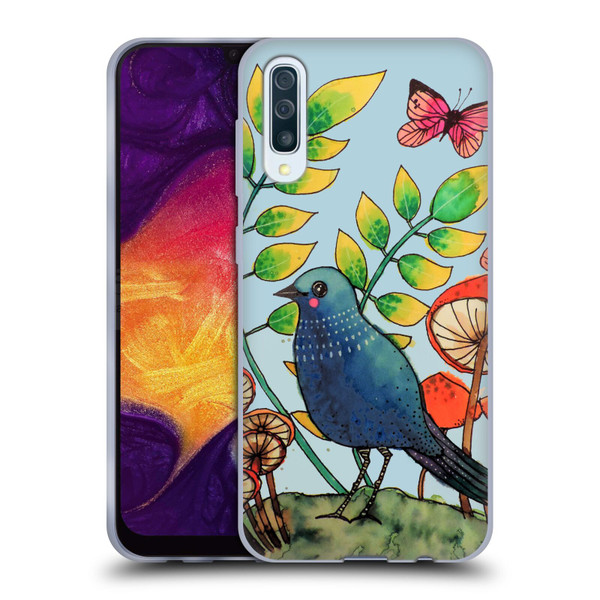 Sylvie Demers Birds 3 Teary Blue Soft Gel Case for Samsung Galaxy A50/A30s (2019)