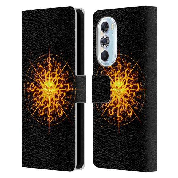 Christos Karapanos Mythical Art Helios Leather Book Wallet Case Cover For Motorola Edge X30