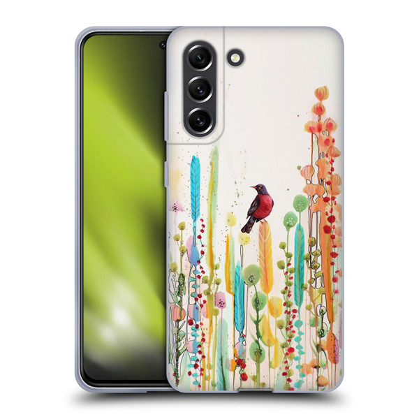 Sylvie Demers Birds 3 Scarlet Soft Gel Case for Samsung Galaxy S21 FE 5G