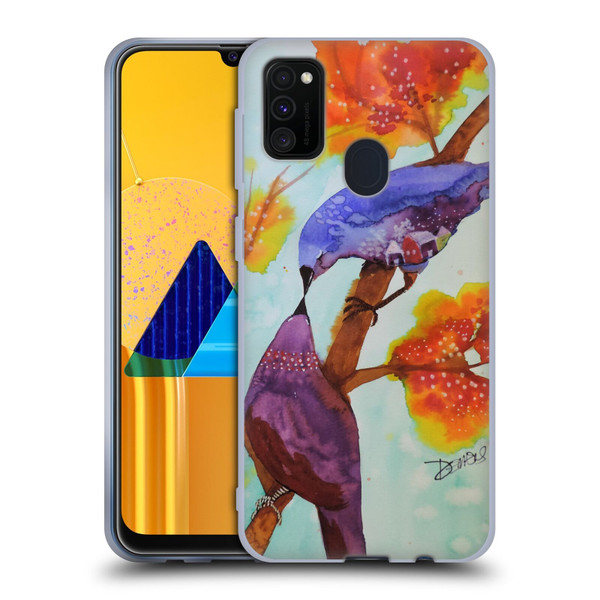 Sylvie Demers Birds 3 Kissing Soft Gel Case for Samsung Galaxy M30s (2019)/M21 (2020)