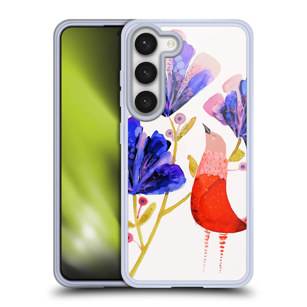 Sylvie Demers Birds 3 Red Soft Gel Case for Samsung Galaxy S23 5G