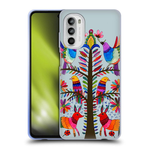 Sylvie Demers Floral Otomi Colors Soft Gel Case for Motorola Moto G52