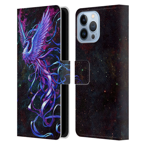 Christos Karapanos Mythical Phoenix Leather Book Wallet Case Cover For Apple iPhone 13 Pro Max
