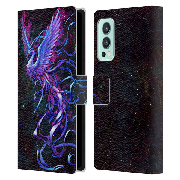 Christos Karapanos Mythical Phoenix Leather Book Wallet Case Cover For OnePlus Nord 2 5G