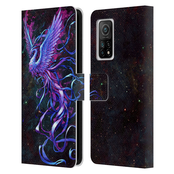 Christos Karapanos Mythical Phoenix Leather Book Wallet Case Cover For Xiaomi Mi 10T 5G