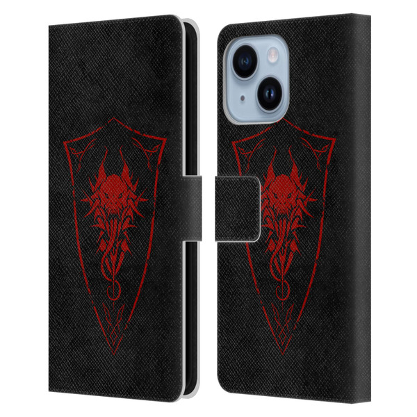 Christos Karapanos Shield Demon Leather Book Wallet Case Cover For Apple iPhone 14 Plus