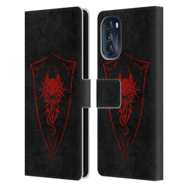 Christos Karapanos Shield Demon Leather Book Wallet Case Cover For Motorola Moto G (2022)