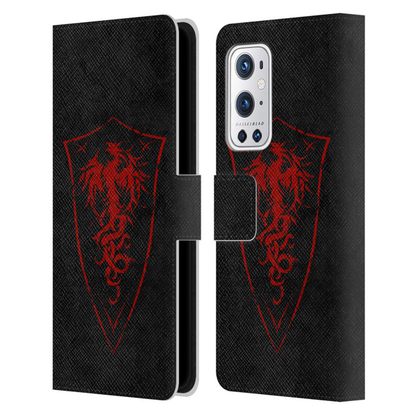Christos Karapanos Shield Phoenix Leather Book Wallet Case Cover For OnePlus 9 Pro