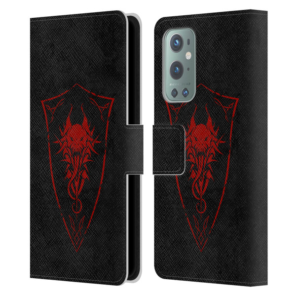 Christos Karapanos Shield Demon Leather Book Wallet Case Cover For OnePlus 9
