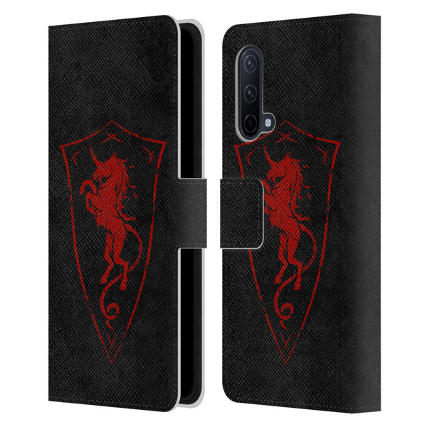 Christos Karapanos Shield Unicorn Leather Book Wallet Case Cover For OnePlus Nord CE 5G