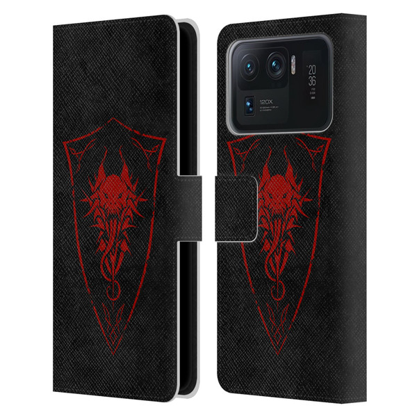 Christos Karapanos Shield Demon Leather Book Wallet Case Cover For Xiaomi Mi 11 Ultra