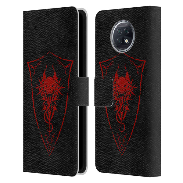 Christos Karapanos Shield Demon Leather Book Wallet Case Cover For Xiaomi Redmi Note 9T 5G