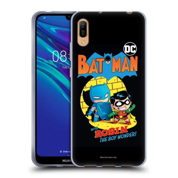 Super Friends DC Comics Toddlers Comic Covers Batman And Robin Soft Gel Case for Huawei Y6 Pro (2019)