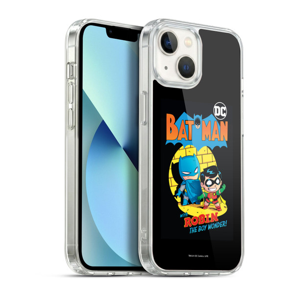 Super Friends DC Comics Toddlers Comic Covers Batman And Robin Soft Gel Case for Apple iPhone 13