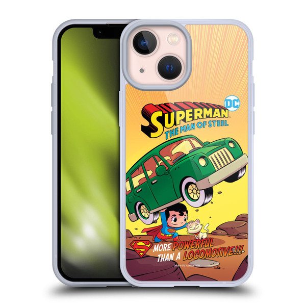 Super Friends DC Comics Toddlers Comic Covers Superman 1 Soft Gel Case for Apple iPhone 13 Mini