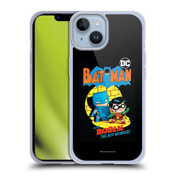 Super Friends DC Comics Toddlers Comic Covers Batman And Robin Soft Gel Case for Apple iPhone 14