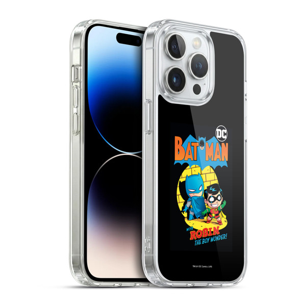 Super Friends DC Comics Toddlers Comic Covers Batman And Robin Soft Gel Case for Apple iPhone 14 Pro & MagSafe