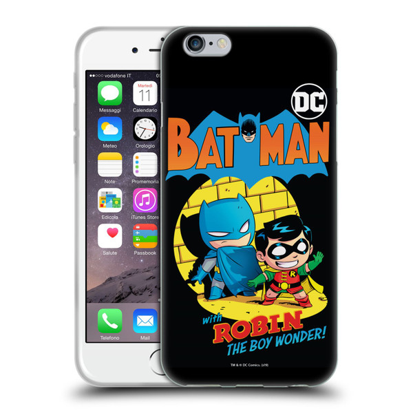 Super Friends DC Comics Toddlers Comic Covers Batman And Robin Soft Gel Case for Apple iPhone 6 / iPhone 6s