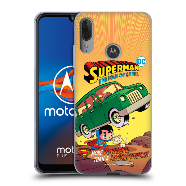 Super Friends DC Comics Toddlers Comic Covers Superman 1 Soft Gel Case for Motorola Moto E6 Plus