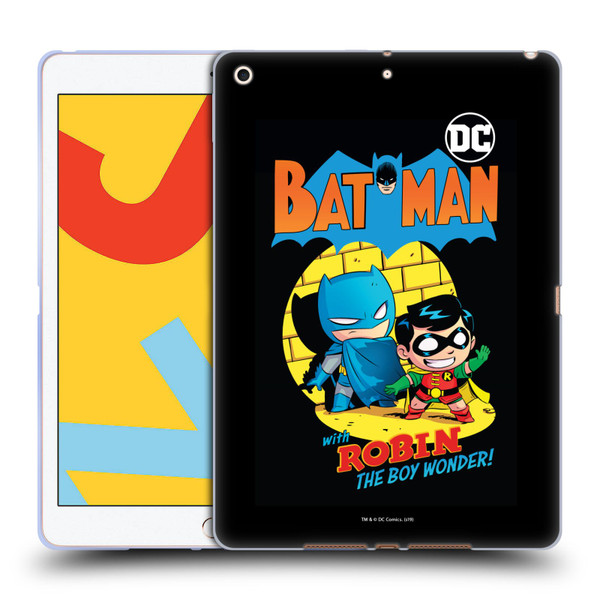 Super Friends DC Comics Toddlers Comic Covers Batman And Robin Soft Gel Case for Apple iPad 10.2 2019/2020/2021
