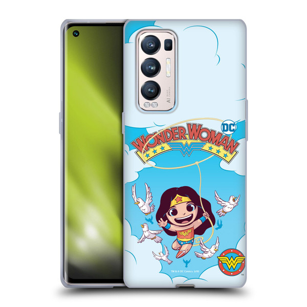 Super Friends DC Comics Toddlers Comic Covers Wonder Woman 1 Soft Gel Case for OPPO Find X3 Neo / Reno5 Pro+ 5G