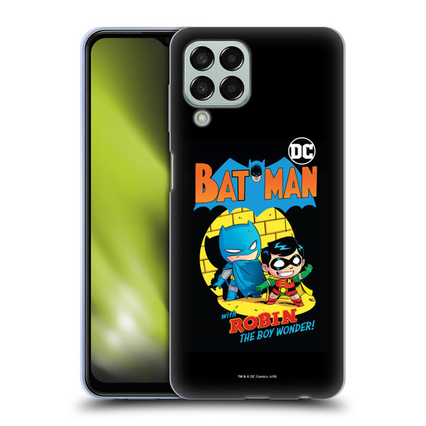 Super Friends DC Comics Toddlers Comic Covers Batman And Robin Soft Gel Case for Samsung Galaxy M33 (2022)