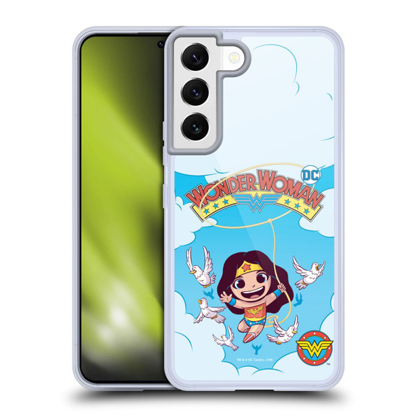 Super Friends DC Comics Toddlers Comic Covers Wonder Woman 1 Soft Gel Case for Samsung Galaxy S22 5G