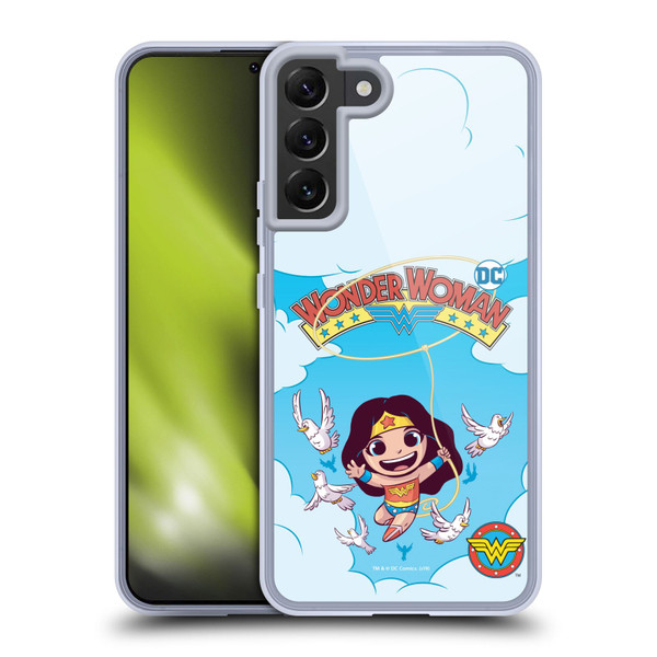 Super Friends DC Comics Toddlers Comic Covers Wonder Woman 1 Soft Gel Case for Samsung Galaxy S22+ 5G