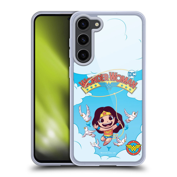 Super Friends DC Comics Toddlers Comic Covers Wonder Woman 1 Soft Gel Case for Samsung Galaxy S23+ 5G
