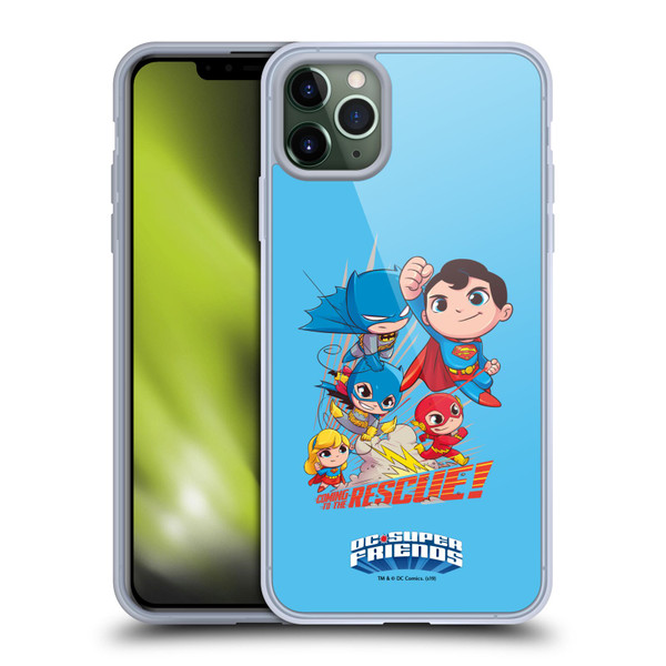 Super Friends DC Comics Toddlers Composed Art Group 1 Soft Gel Case for Apple iPhone 11 Pro Max