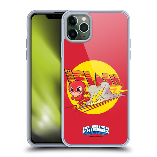 Super Friends DC Comics Toddlers Composed Art The Flash Soft Gel Case for Apple iPhone 11 Pro Max