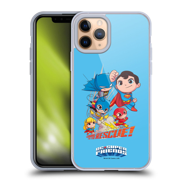 Super Friends DC Comics Toddlers Composed Art Group 1 Soft Gel Case for Apple iPhone 11 Pro