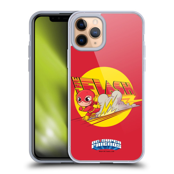 Super Friends DC Comics Toddlers Composed Art The Flash Soft Gel Case for Apple iPhone 11 Pro