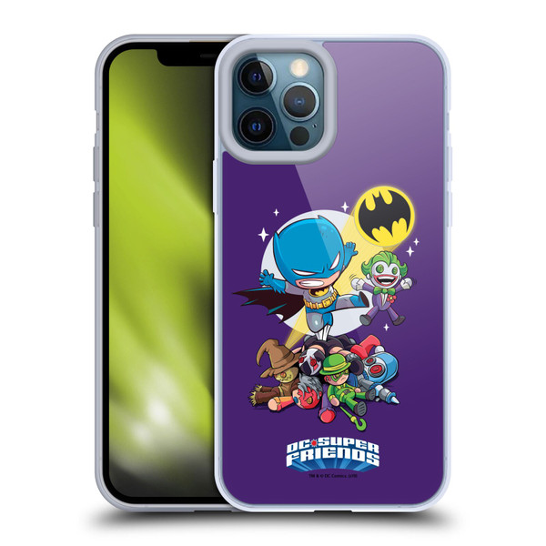 Super Friends DC Comics Toddlers Composed Art Batman Soft Gel Case for Apple iPhone 12 Pro Max