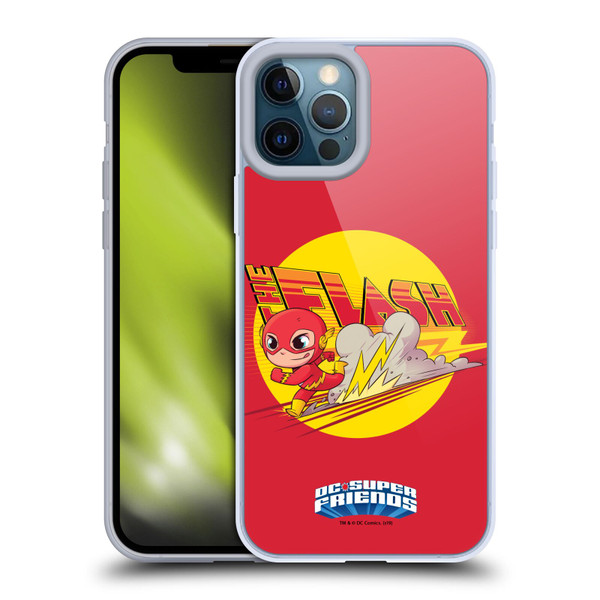 Super Friends DC Comics Toddlers Composed Art The Flash Soft Gel Case for Apple iPhone 12 Pro Max