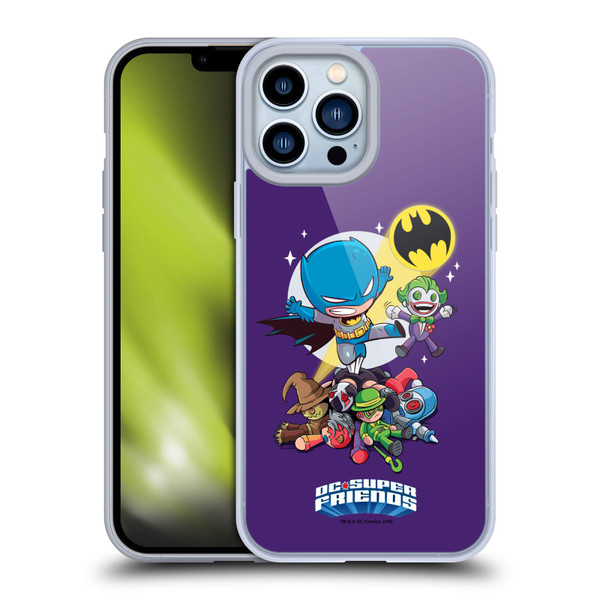 Super Friends DC Comics Toddlers Composed Art Batman Soft Gel Case for Apple iPhone 13 Pro Max