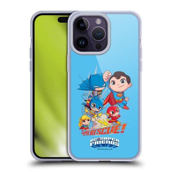 Super Friends DC Comics Toddlers Composed Art Group 1 Soft Gel Case for Apple iPhone 14 Pro Max