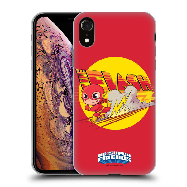 Super Friends DC Comics Toddlers Composed Art The Flash Soft Gel Case for Apple iPhone XR