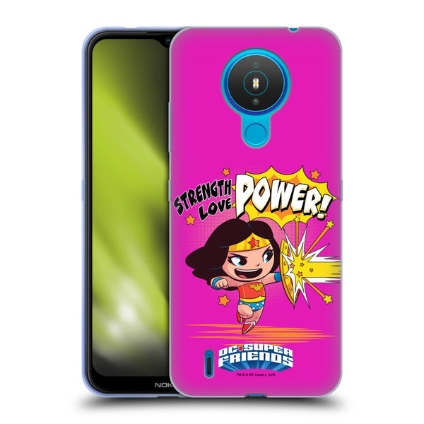 Super Friends DC Comics Toddlers Composed Art Wonder Woman Soft Gel Case for Nokia 1.4