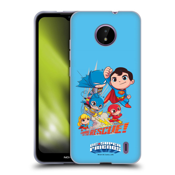 Super Friends DC Comics Toddlers Composed Art Group 1 Soft Gel Case for Nokia C10 / C20