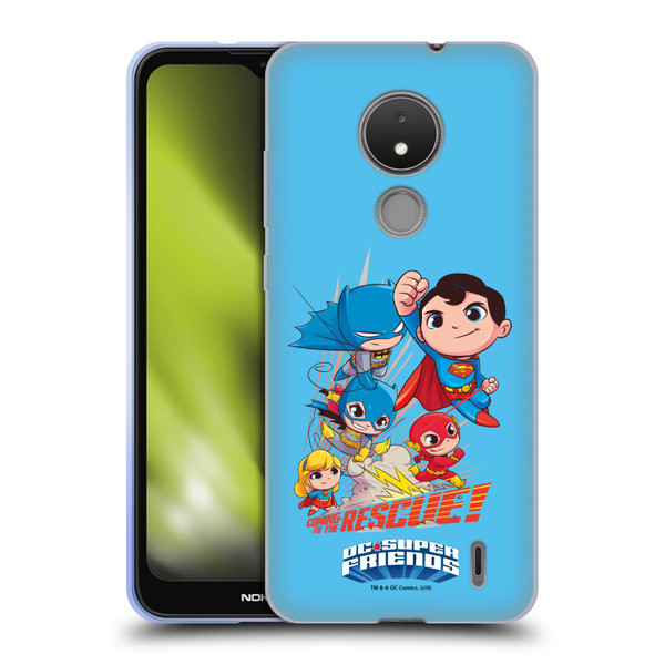 Super Friends DC Comics Toddlers Composed Art Group 1 Soft Gel Case for Nokia C21