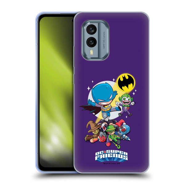 Super Friends DC Comics Toddlers Composed Art Batman Soft Gel Case for Nokia X30
